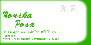 monika posa business card